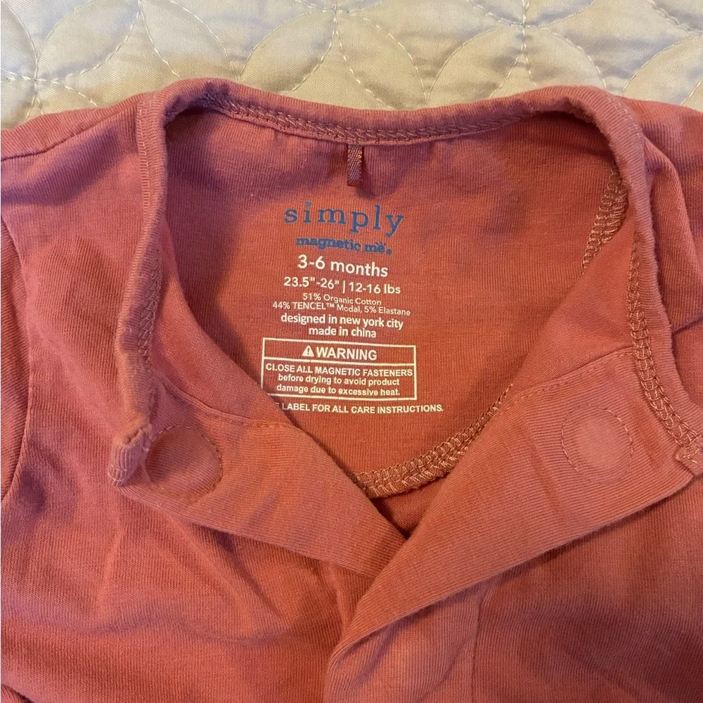 Magnetic Me Dusty Pink 3-6 Months One Piece - Picture 3 of 3